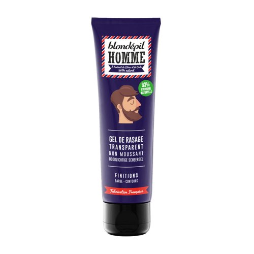 Blondépil Homme Gel de Rasage - Transparent non Moussant